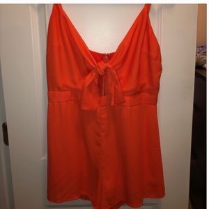Honey Belle Red Romper